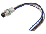 Conector M8 Tată 5 PIN Drept Montare Panou 3A