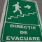AUTOCOLANT DIRECTIE DE EVACUARE