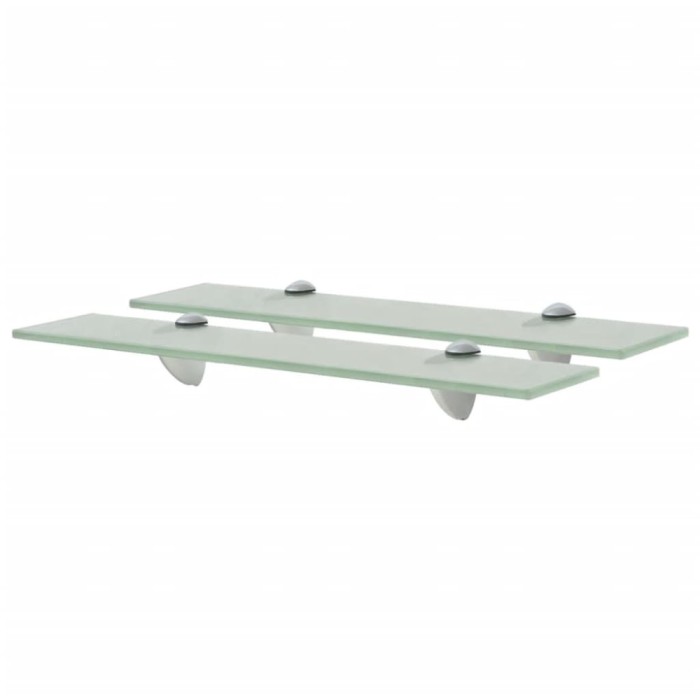 Gossi rafturi suspendate, 2 buc., 50 x 20 cm, sticla, 8 mm