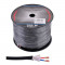 Cablu pentru difuzor Azusa, rotund, 1.5 mm, fir de bumbac, rola 100 m