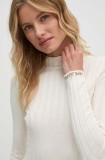 Pepe Jeans pulover IZABEL TURTLENECK femei, culoarea bej, PL702224