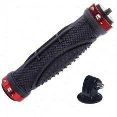 Grip cauciucat cu filet 1/4 tata si adaptor pentru GoPro SJCAM Xiaomi GP198