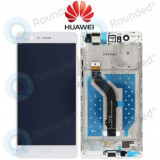 Huawei P9 Lite (VNS-L21, VNS-L31) Capac frontal modul display + LCD + digitizer alb