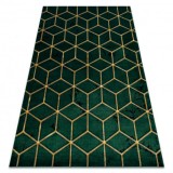 Exclusiv EMERALD covor 1014 glamour, stilat, cub sticla verde / aur, 160x220 cm