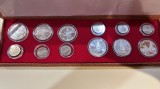 Set monede comemorative Romania 10 + 100 lei argint 1996