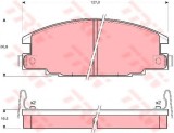 Set placute frana,frana disc OPEL FRONTERA A (5_MWL4) (1992 - 1998) TRW GDB870