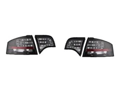 Set stopuri tuning AUDI A4 (B7), 11.2004-03.2008, model SEDAN, Taiwan, partea stanga+dreapta, LED; negru, transparent; cu lampa interioara; foto