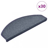 VidaXL Covorașe scară 30 buc gri &icirc;nchis și albastru 65x24x4 cm