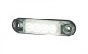 Lampa Gabarit LED SLIM Auto, Camion, Remorca, 12V-30V, 77.5mm x 18.5mm, Alba, Omologare E9, IP68