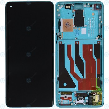 OnePlus 8 (IN2010) Unitate de afișare complet verde glacial 2011100173 foto
