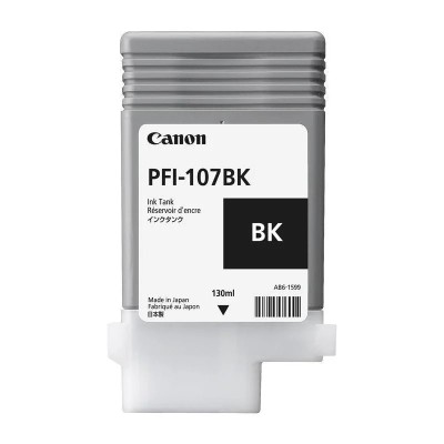 Cartus cerneala Canon PFI-107BK, black, capacitate 130ml, pentru Canon iPF680/685, foto