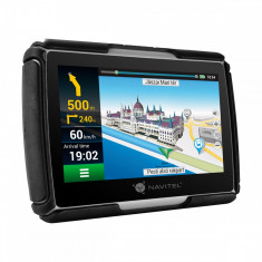 Sistem de navigatie GPS Navitel G550 Moto, ecran 4.3a?t cu GPS, IP-67 si A supot pentru casti BT A2DP, actualizare lifetime pentru harti, suport de fi foto