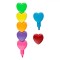 Set Evidentiatoare, Model Inimă, Multicolor, 6 Bucăți