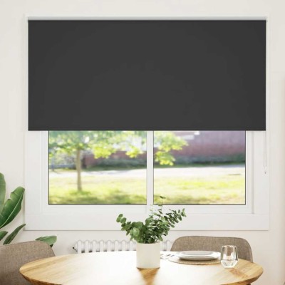 vidaXL Jaluzea cu role opace negru 150x175 cm Lățime țesătură 146,6 cm 4010904 foto