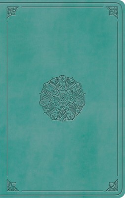 ESV Large Print Value Thinline Bible (Trutone, Turquoise, Emblem Design) foto