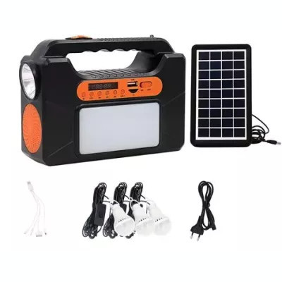 Kit solar EP-393 cu Radio si 3 becuri, bluetooth foto