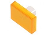 Lentilă Transparentă și Galbenă pentru Buton 22mm Plastic