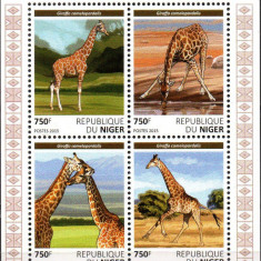 NIGER 2015, Fauna, Girafe, serie neuzata, MNH