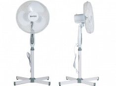 Ventilator de Podea cu Picior Reglabil, Putere 40W, Diametru 41cm, 3 Trepte, Oscilatie foto