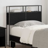 VidaXL Tăblie de depozitare Pe perete Stejar negru 90 cm Lemn compozit