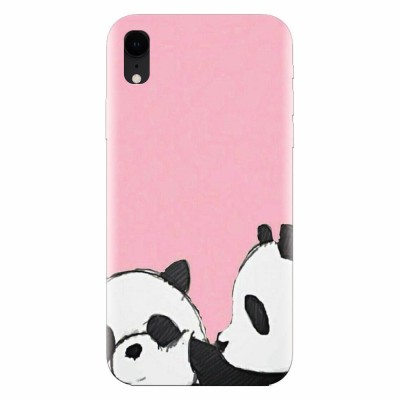Husa silicon pentru Apple Iphone XR, Panda foto