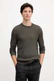 Armani Exchange pulover din amestec de l&acirc;nă culoarea verde, light, XM000878 AF11982