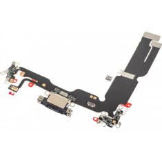 Banda cu Conector Incarcare - Microfon Apple iPhone 15 Plus, Negru