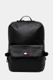 Tommy Jeans rucsac culoarea negru, mare, uni, AM0AM13734