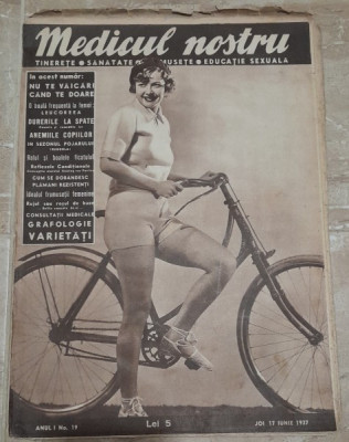 Revista Medicul nostru, anul I, nr.19/1937 foto