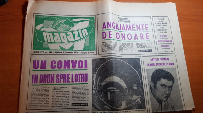 magazin 7 februarie 1970-un convoi in drum spre lotru,patinoarul 23 august foto