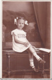 Bnk foto - Portret de copil - Foto E Popp Ploiesti 1942, Romania 1900 - 1950, Sepia, Portrete