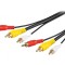 Cablu RCA 3 Mufe Aurite 15m
