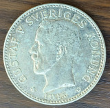 Moneda Suedia - 2 Kronor 1915 - Argint - An rar, Europa