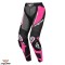 Pantaloni pentru scuter - motocicleta femei piele Racing Ixon vara model Vortex 3 LS culoare: negru/roz/alb Negru/roz/alb M