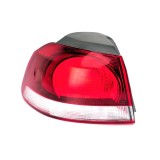 Stop spate lampa VW Golf VI 5K, 10.2008-2013 Model Hatchback, partea Stanga, partea exteRioara, tip bec W16W+WY21W, cu suport becuri, fumurie, Hella