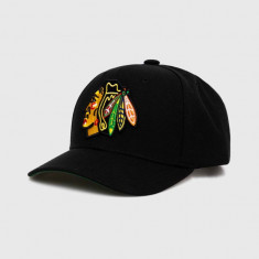 Mitchell&Ness sapca NHL CHICAGO BLACKHAWKS culoarea negru, cu imprimeu