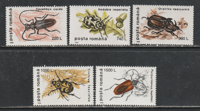 Romania 1996 - #1404 Insecte (I) 5v MNH