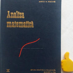 Analiza matematica, vol. 1 Marcel N. Rosculet