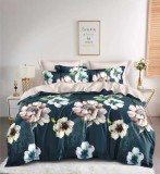 Cumpara ieftin Lenjerie Pat Don'Tgo Sf163, Bumbac, 6 Piese, Fara Elastic, Crem, Imprimeu