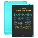 Cumpara ieftin Tableta grafica Edman TB-10 pentru scris si desenat cu stylus, protectie ochi, rezistenta la apa si socuri, display LCD multicolor 10 inch, Albastru