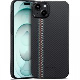 Pitaka Husa MagEZ 4 Aramida 600D iPhone 15 Plus, MagSafe Rhapsody