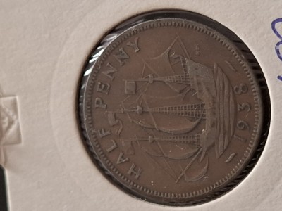 Half penny 1938 foto