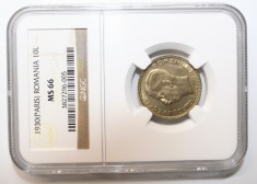 10 LEI 1930 PARIS MS66 . SECOND TOP POP . DOAR O PIESA IN MS67 .