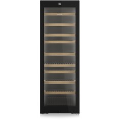 Vitrina pentru vinuri Liebherr WPgbi 7472 Vinidor Selection, 575 l, 204 sticle, Clasa F, 201.3 cm, BlackSteel