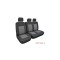 Huse Auto Textil 2+1 Premium Scaun Sofer si Bancheta Stanga, Negru si Gri cod 105