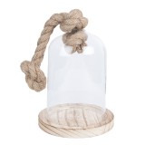 Cumpara ieftin Platou decorativ lemn sticla 12x19 cm