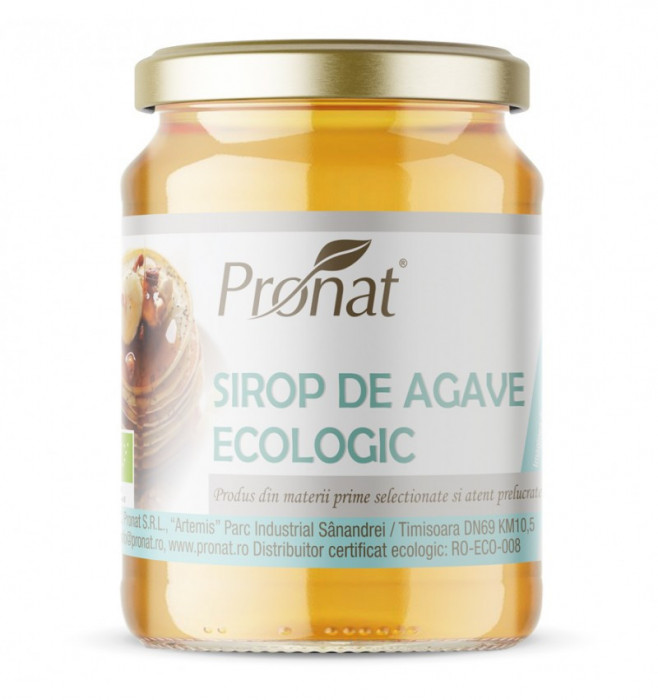 Sirop bio de agave, 650g / 500ml Pronat