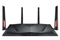 Router wireless asus rt-ac88u 1xwan gigabit 4xlan gigabit 4 antene detasabile dual-band ac3100 (2167/600mbps) 1xusb2.0 foto