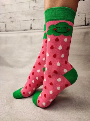 STK434-512 Sosete medii din bumbac ultrasox model norisor vesel foto
