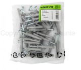 Diblu cap inecat cu surub cui Technox - 6x 40 Polipropilena Gri - 40 buc/Punga Plastic